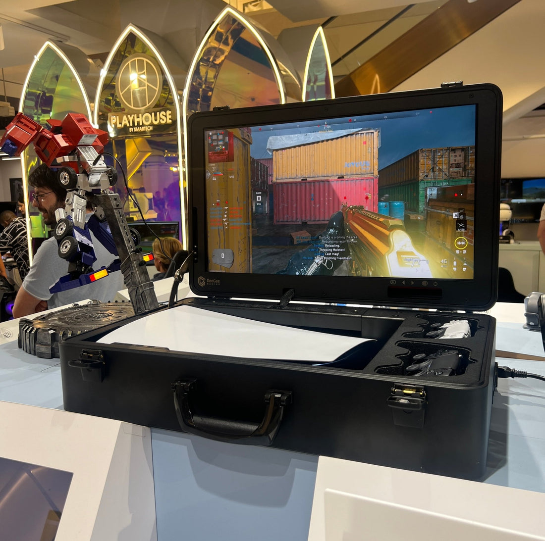 Launching the EDGE PS5 Gaming Case at Smartech in Selfridges London - GeeGee Cases